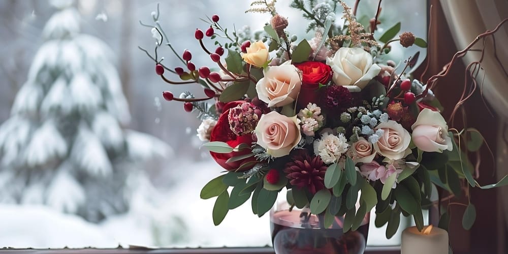 Farmecul lunii decembrie și al Crăciunului în compoziții florale 6 Farmecul lunii decembrie și al Crăciunului în compoziții florale