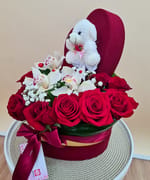 Inimioară trandafiri și Cymbidium, fotografia 4