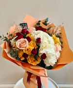 Buchet Hortensia albă mix, fotografia 6