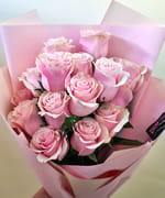 Buchet 7 - 59 Trandafiri BabyPink, fotografia 4