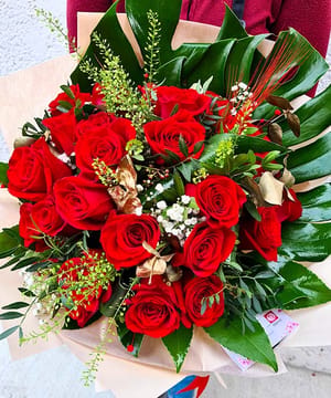 Buchet de lux 30 trandafiri