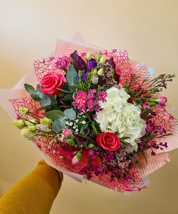Buchet cu Hortensia și Trandafiri, fotografia 3