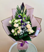 Buchet Eustoma și Miniroze 1