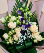 Buchet Eustoma și Miniroze 3