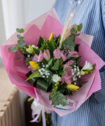 Buchet frezii și Alstroemeria 2