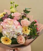 buchet hortensia pastel 4