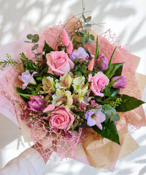 Buchet Pastel Roz Mixat