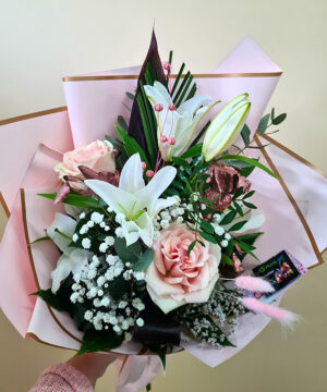 Mix crin Imperial alb și trandafir roz