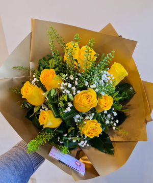 Buchet trandafiri galben