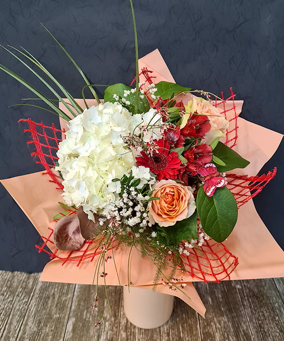 Buchet Hortensia si Alstroemeria 1