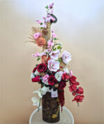 Aranjament Artificial în Vaza cu Floare de Cireș și Magnolie 1